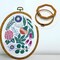 Faux Wood Embroidery Hoop Set – 4 Sizes with Including 16 Gold Needles